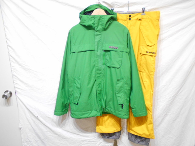 Burton Dryride ジャケット S イエローと水色パンツ 男性用 BURTON