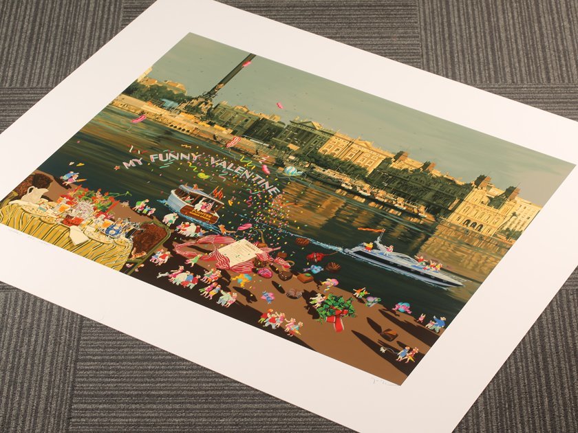 未使用】ヒロ・ヤマガタ「TOHOKU MY HEART」シルクスクリーン 絵画