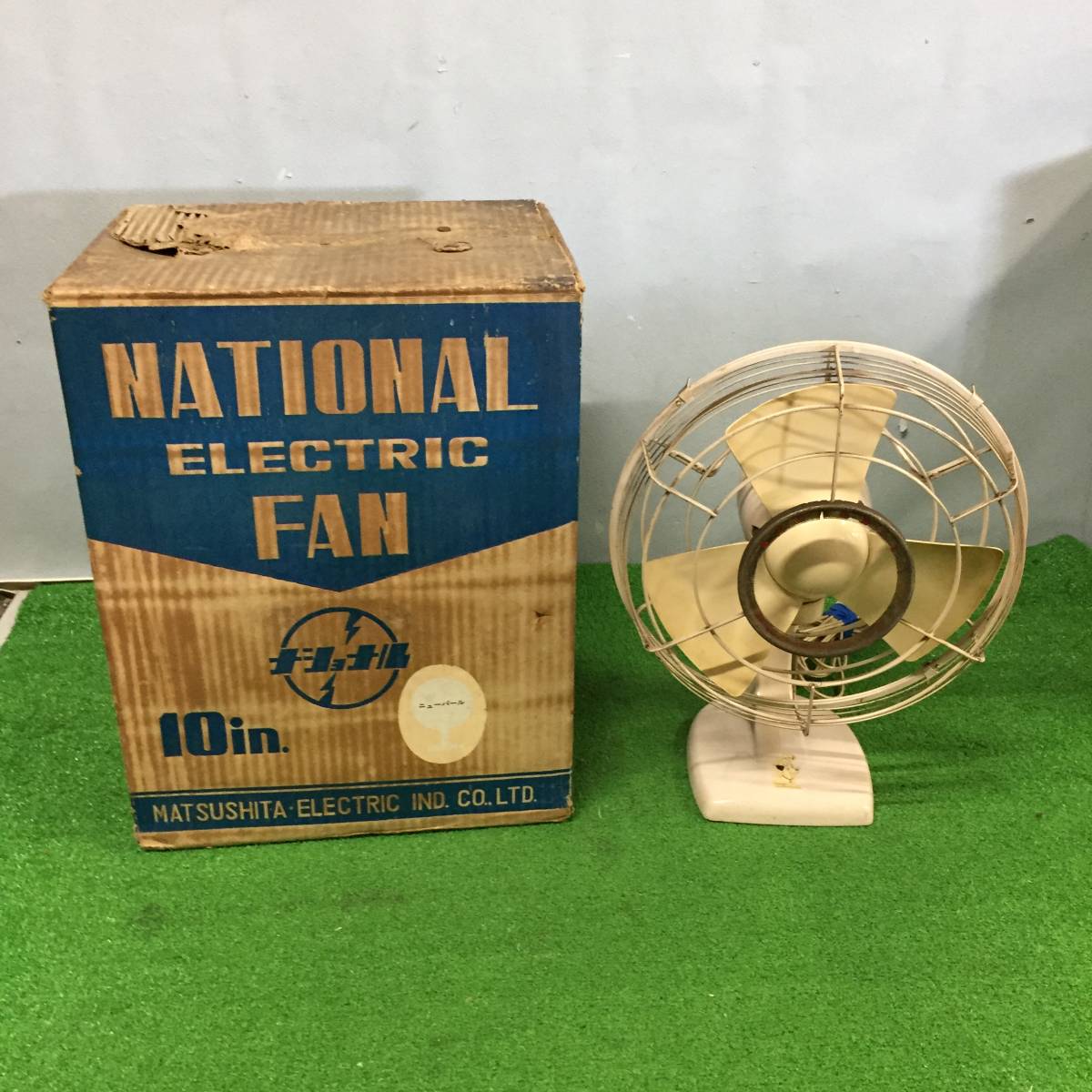 ♪ ナショナル NATIONAL 扇風機 ELECTRIC FAN 4983 ニューパール 昭和レトロ アンティーク 電化製品 12-20
