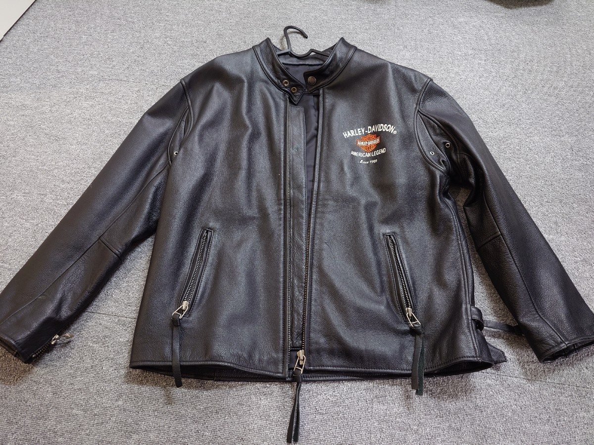 ハーレーダビットソン レザージャケット 牛革 HARLEY DAVIDSON レザー