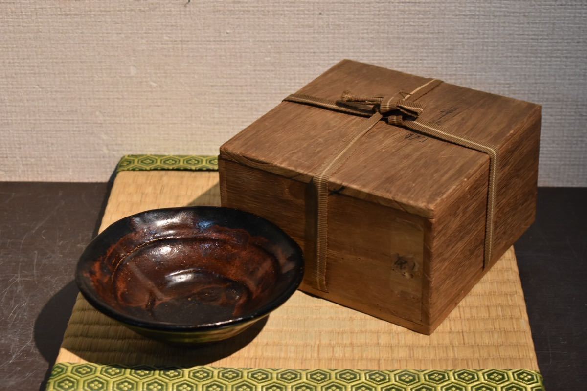 JY5-185【現状品】時代物 清陶造 薩摩焼 金襴手 松竹梅文煎茶器揃