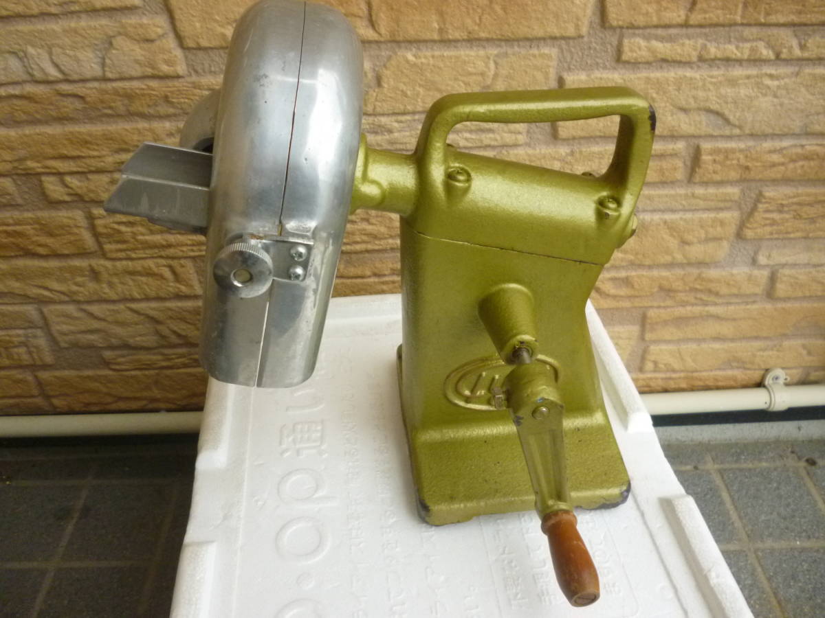 値下 手動ネギカッター手廻ヤクミ切器 フヂイ麺機製作 値下手動ネギ