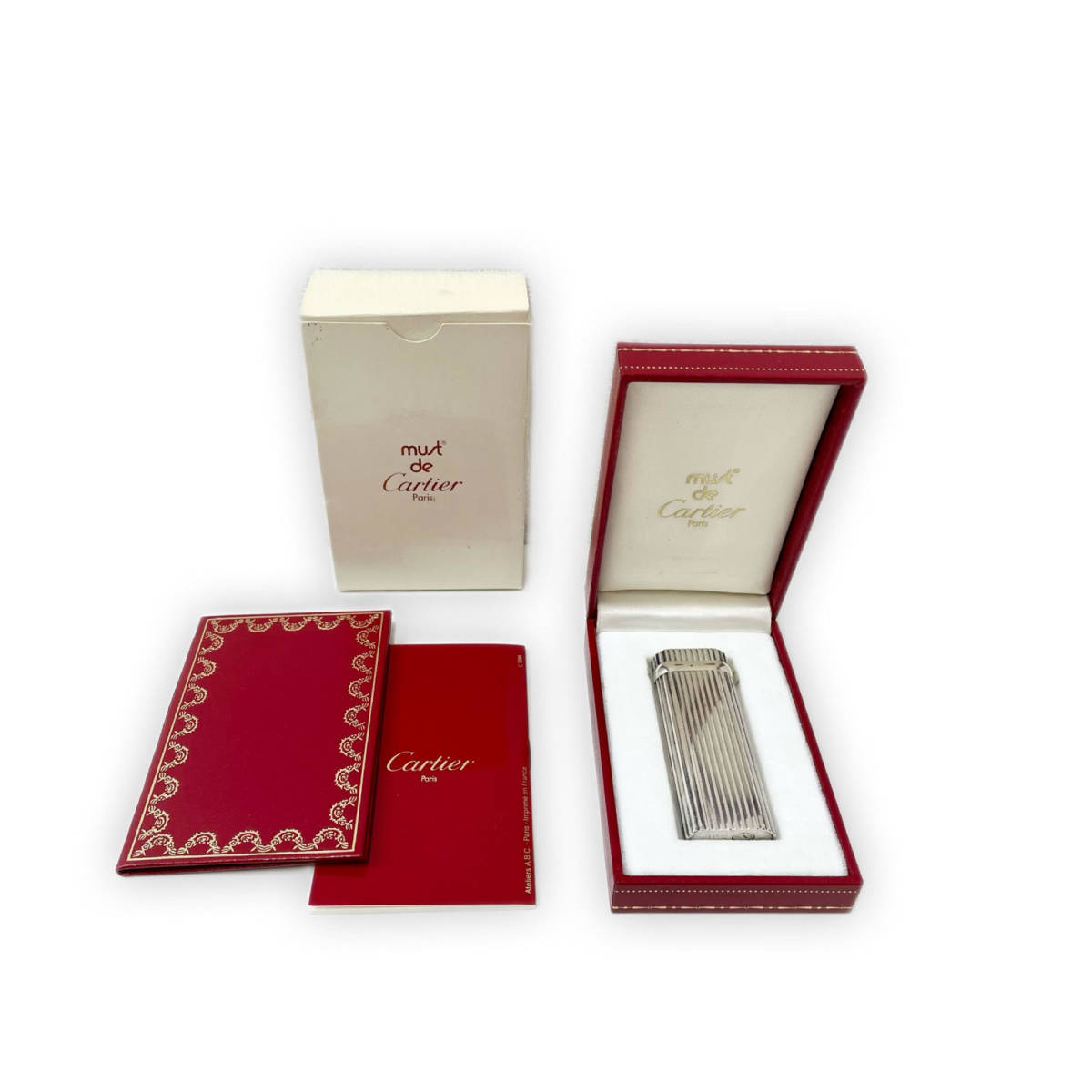 △▽9066【着火未確認】Cartier カルティエ ガスライター オーバル