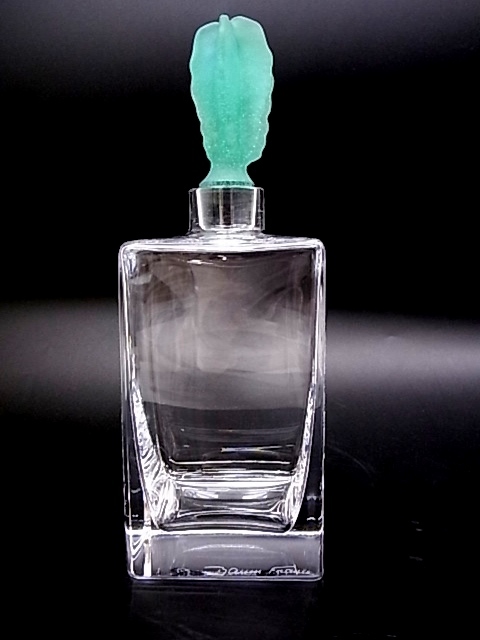 e10656 Daum France スクエア ガラス デカンタ 元箱 Daum Glass France