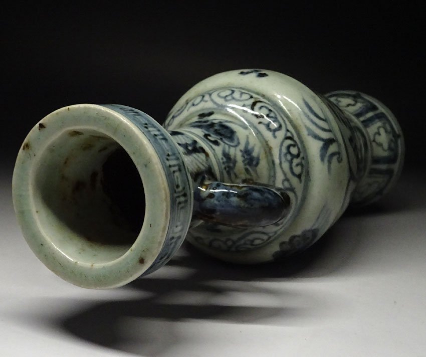 緑屋c 中国古玩 緑屋f□ 中国古玩 古染付 双耳