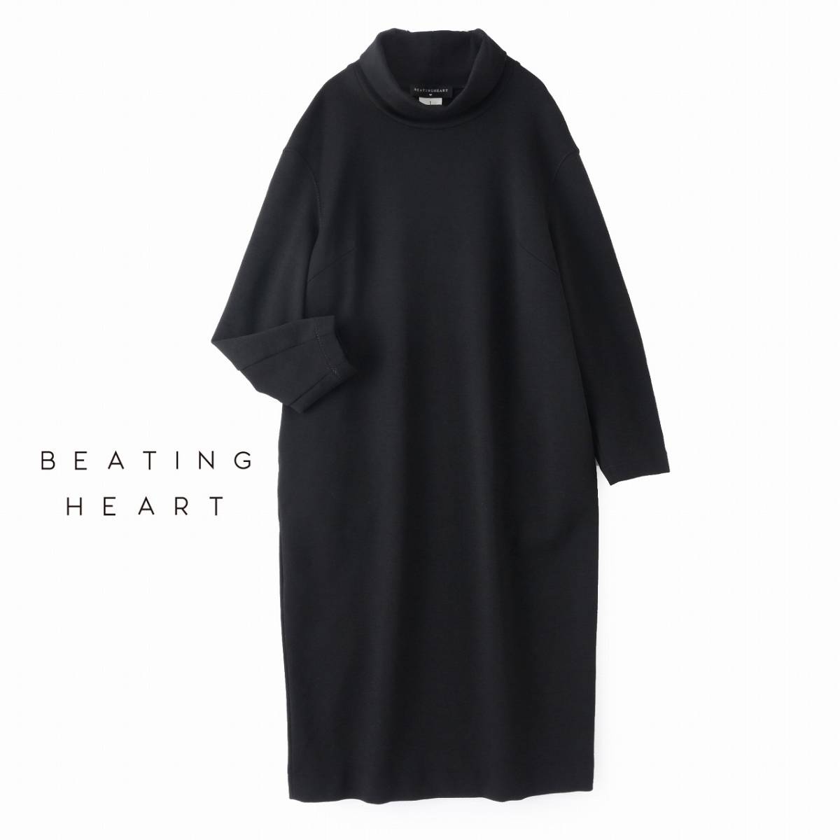 美品★ビーティングハート5.2万★1size/ゆとり9号★ワンピース黒E090