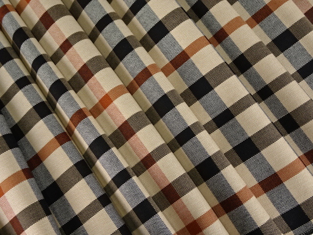 国産高級服地/毛100%/先染/ブランドチェック/大/SB/3ｍ/管213