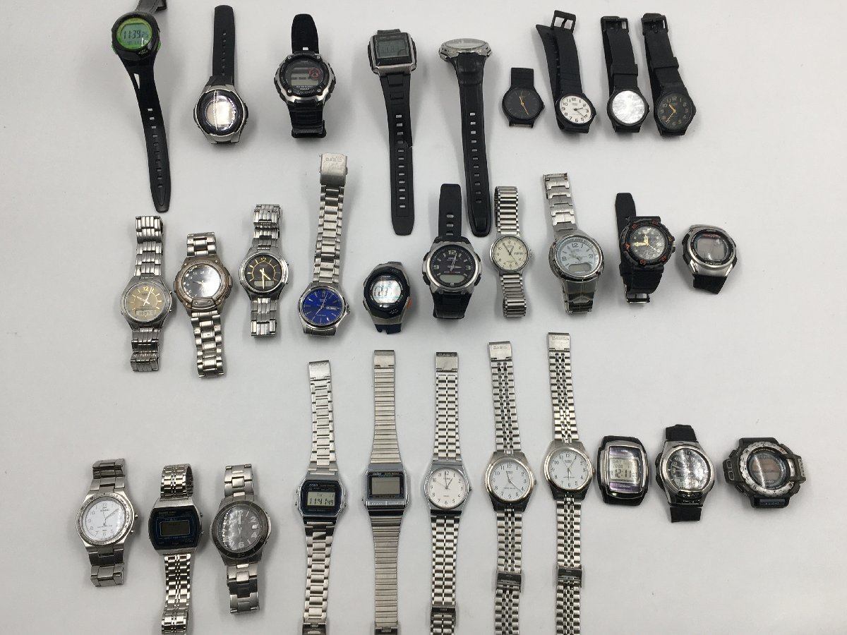 ♪△【CASIO カシオ】腕時計 大量 部品取り 30点セット アナログ