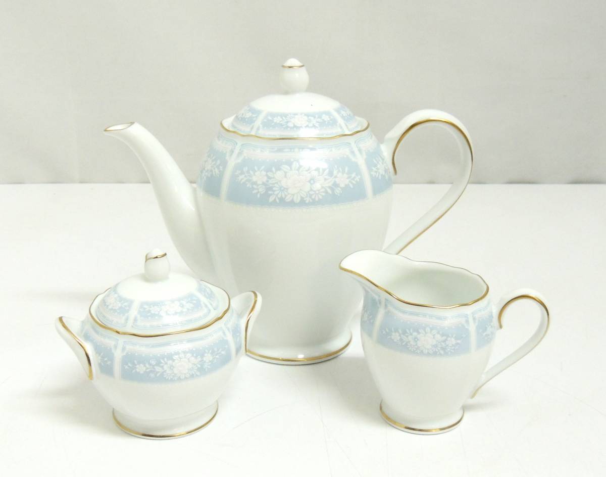 □ Noritake ノリタケ レースウッドゴールド ティーポット シュガー 