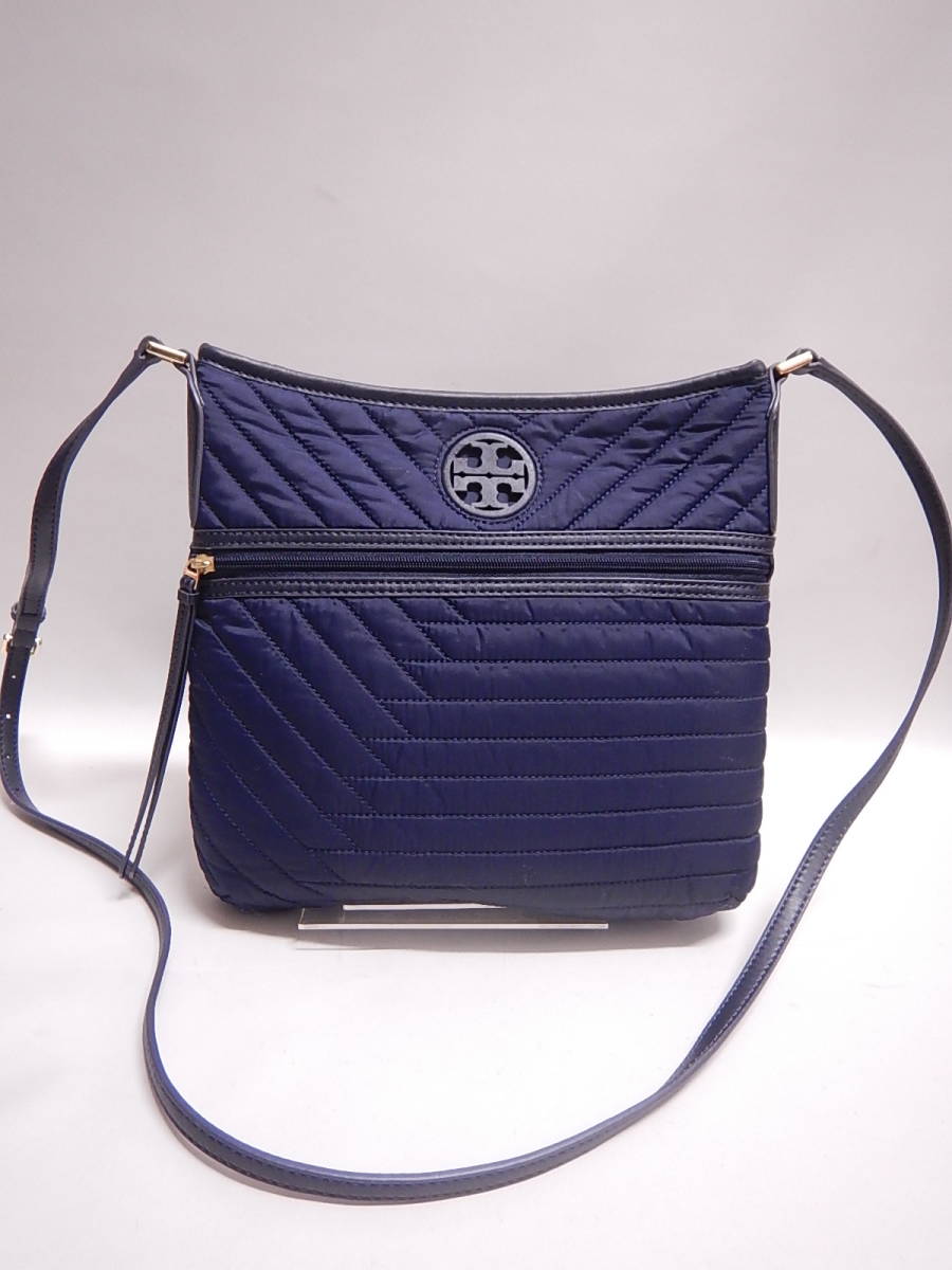 美品□TORY BURCH トリーバーチ レザー×ナイロン キルティング 美品□TORY BURCH トリーバーチ レザー×ナイロン キルティング