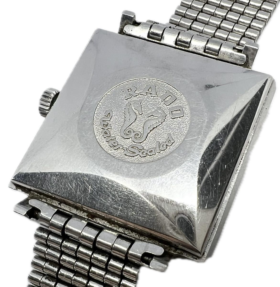 1円〜 H RADO ラドー マンハッタン 118154 メンズ 自動巻き スクエア