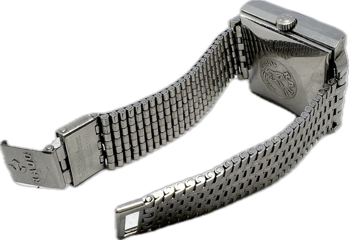 1円〜 H RADO ラドー マンハッタン 118154 メンズ 自動巻き スクエア