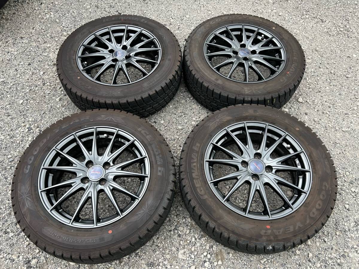 バリ山！！ 195/65R16 スタッドレス タイヤ ホイール 4本 16インチ 