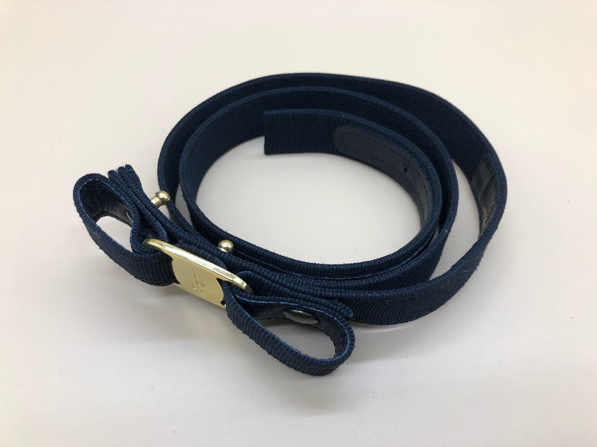 Salvatore Ferragamo サルヴァトーレ・フェラガモ VARA RIBBON BELT リボンベルト 6085 ☆良品☆[842-1112-2O1]