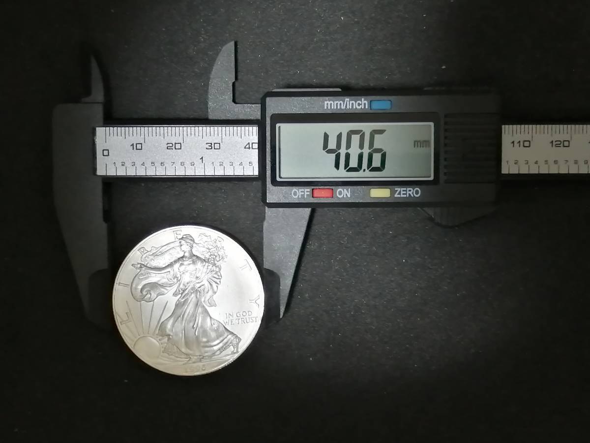 1ドル 銀貨 発行枚数が少ない1996年アメリカンシルバーイーグルドル