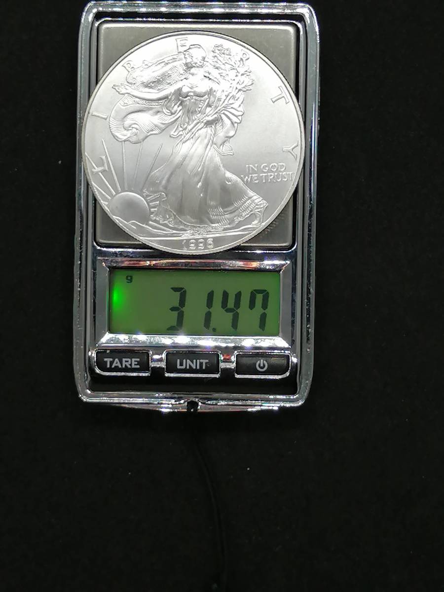1ドル 銀貨 発行枚数が少ない1996年アメリカンシルバーイーグルドル