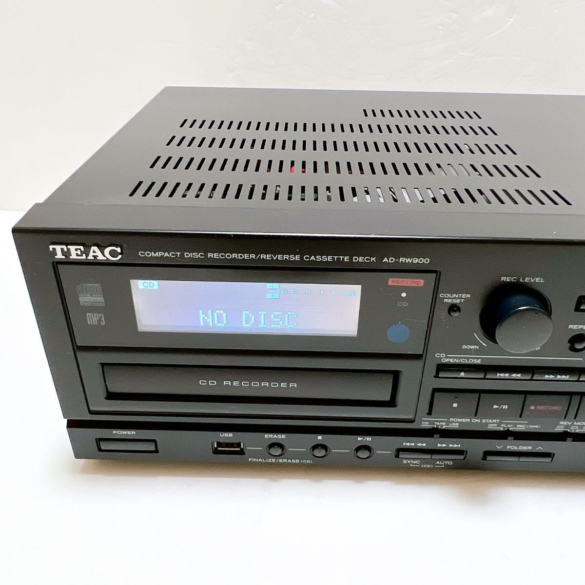 【美品】TEAC AD-RW900 CDカセットレコーダー　ティアック TEAC AD-RW900 ティアック CDカセットレコーダー 美品TEAC USB接続対応