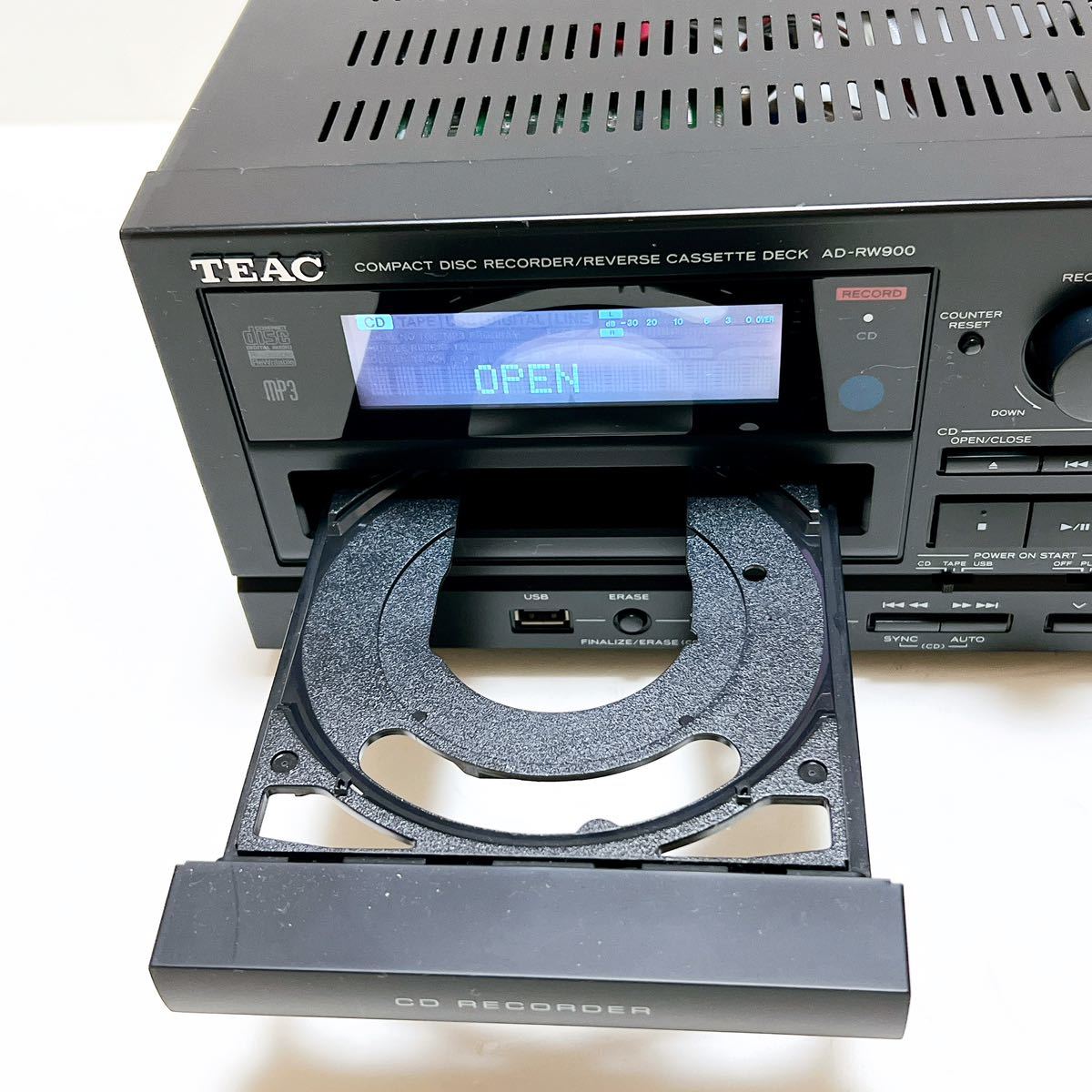 TEAC AD-RW900 ティアック CDカセットレコーダー 美品TEAC USB接続対応
