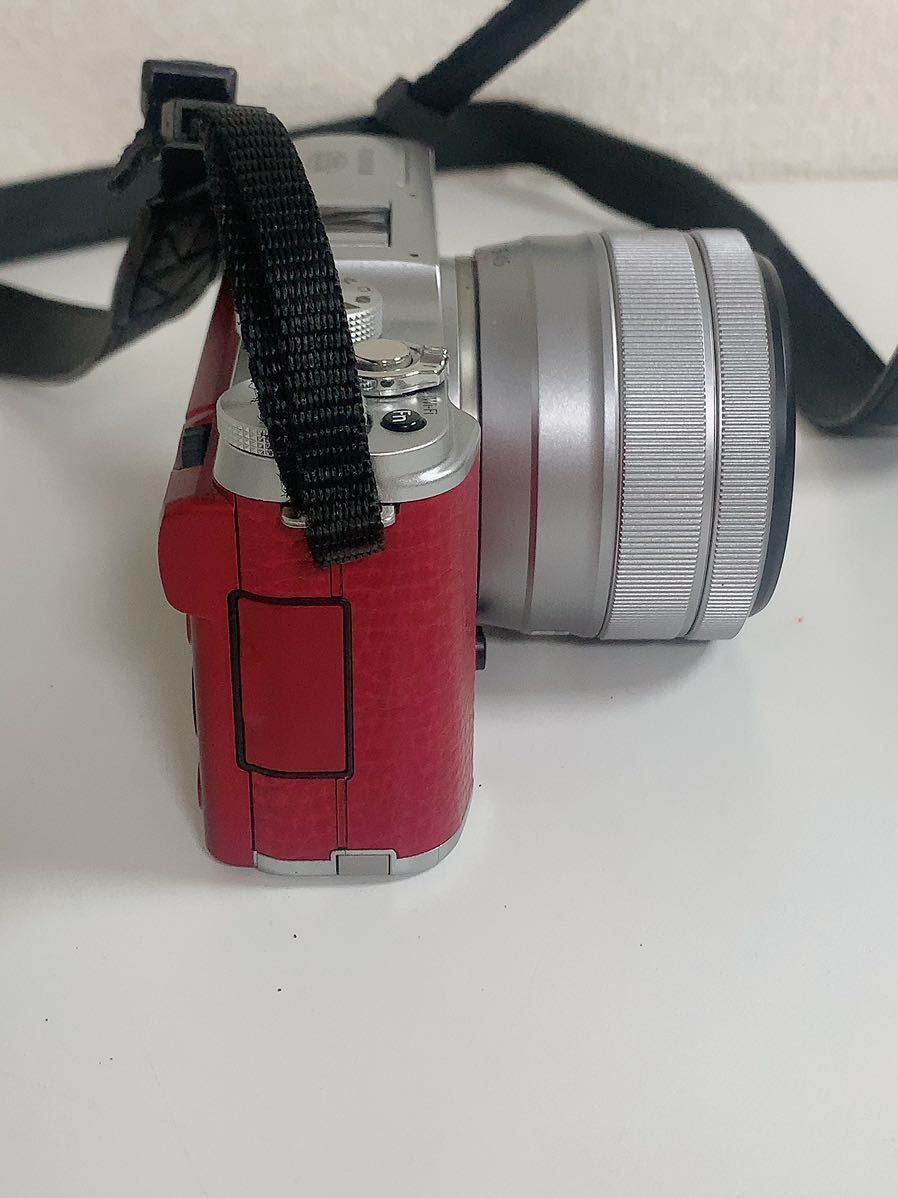 デジタルカメラ FUJIFILM X-A1 レッドミラーレス 一眼 通電確認済み X