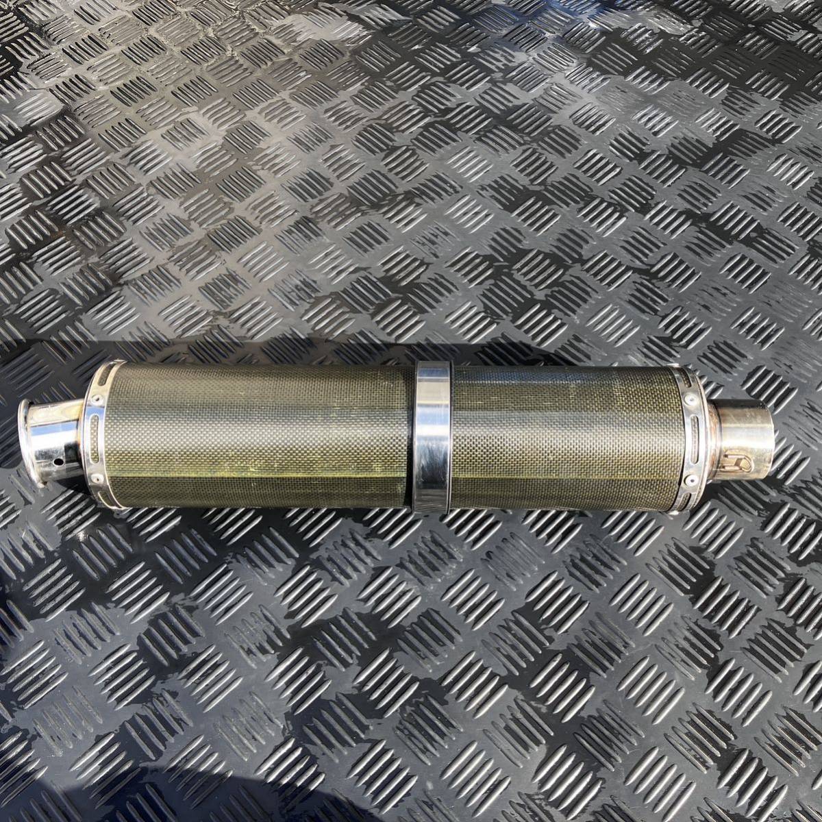 オーバーレーシング カーボンサイレンサー φ60.5 汎用 OVER カーボン