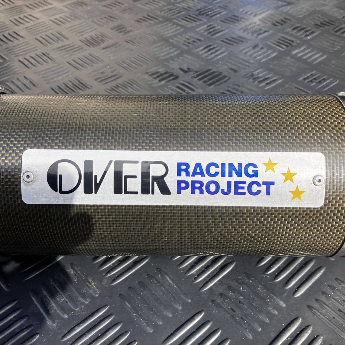 オーバーレーシング カーボンサイレンサー φ60.5 汎用 OVER カーボン