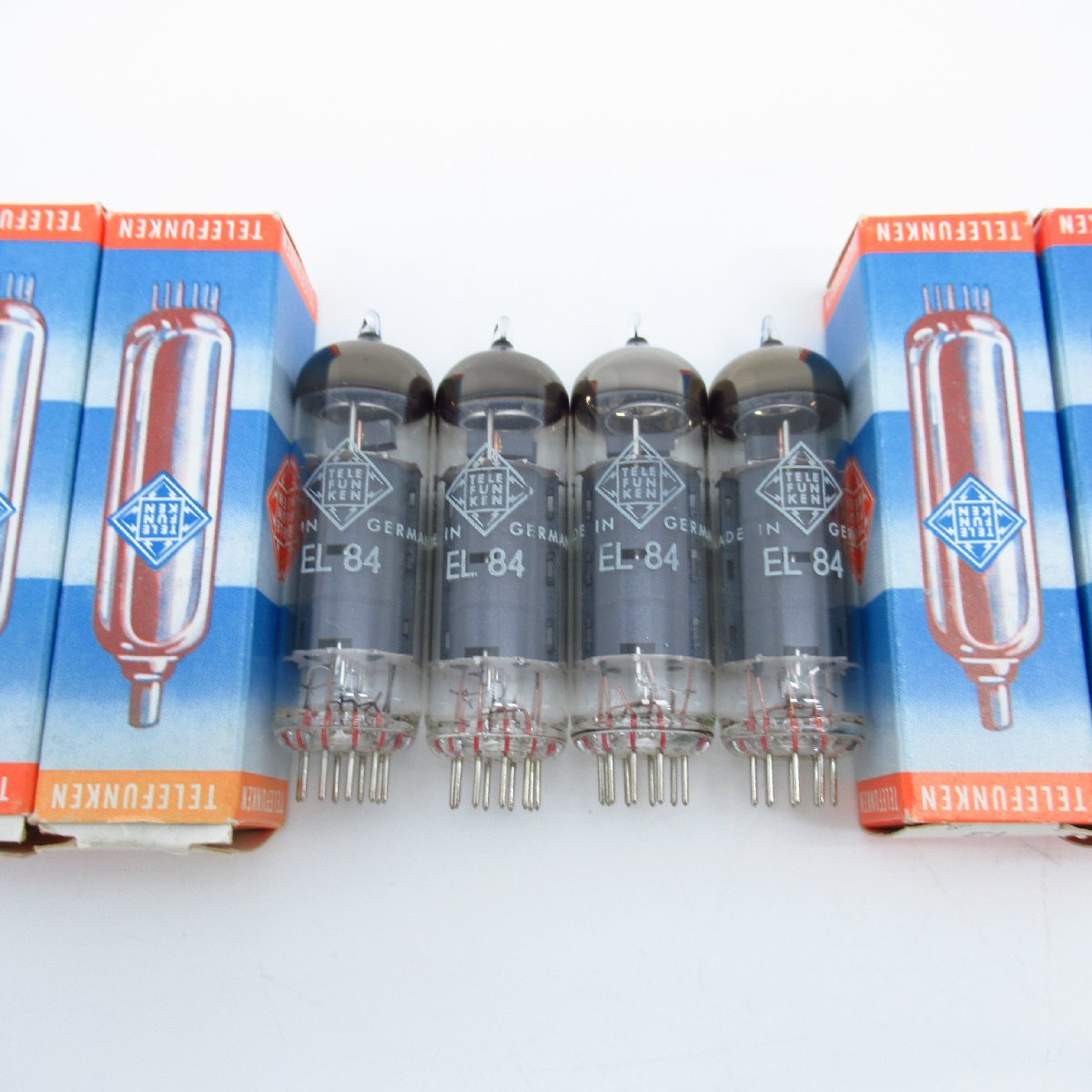 Telefunken 真空管　まとめて 9本セット 未使用品】 真空管 EL84 TELEFUNKEN テレフンケン 4本 【長期保管品