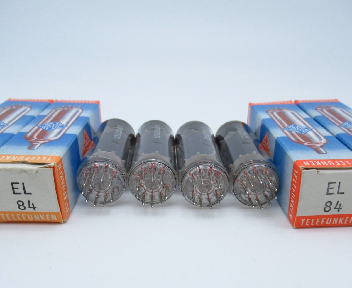 未使用品】 真空管 EL84 TELEFUNKEN テレフンケン 4本 【長期保管品