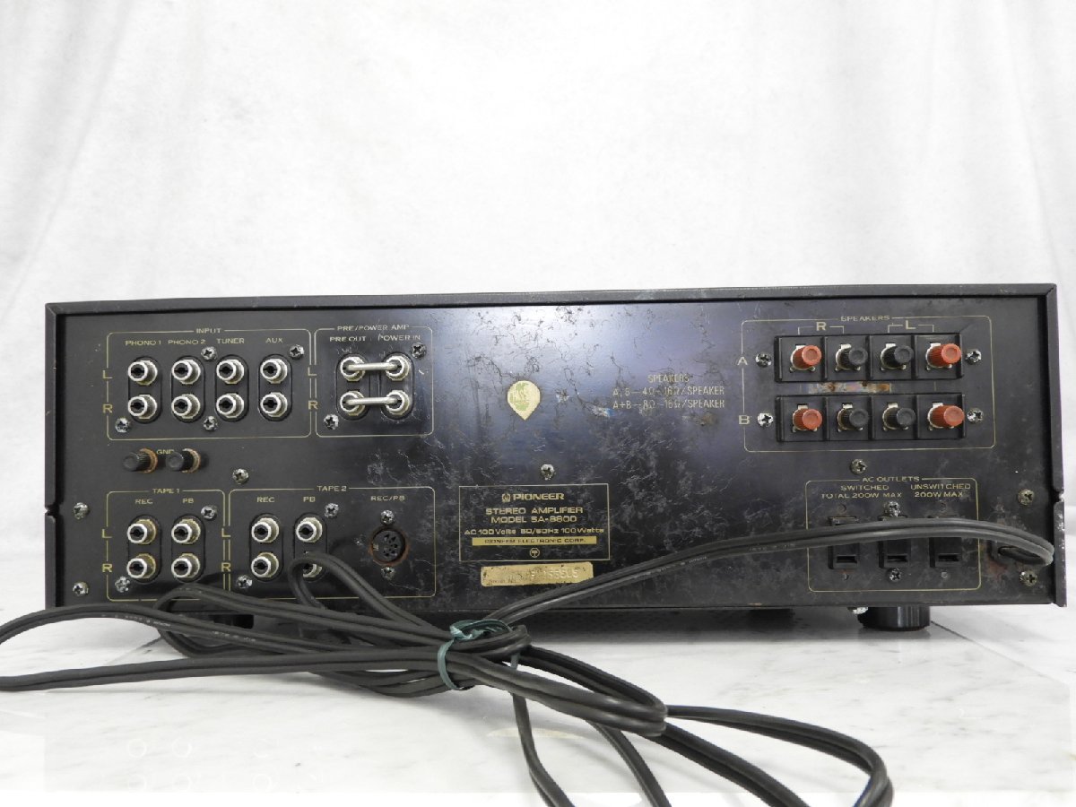 パイオニア SA-8800 Pioneer プリメインアンプ PIONEER 公式通販 SA 