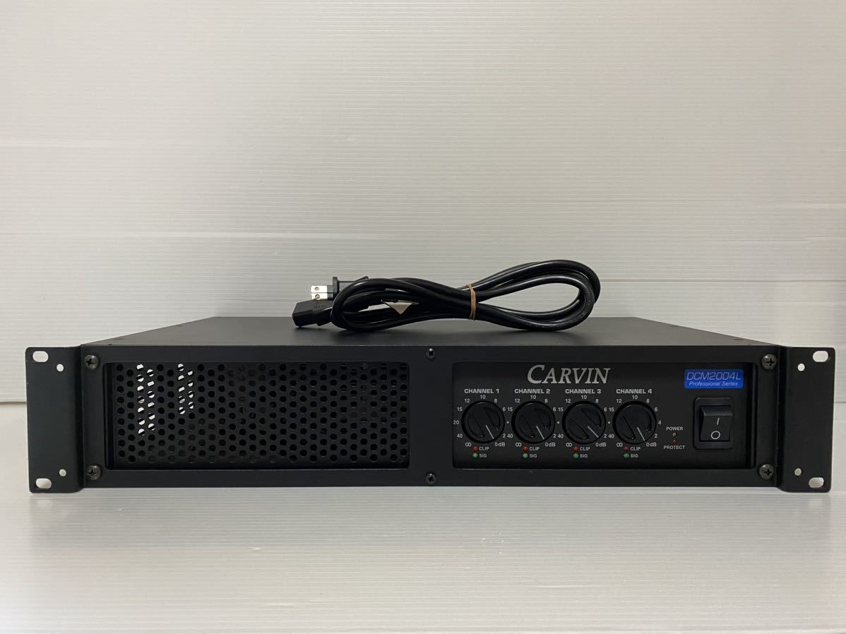 CARVIN DCM2004L カービン4ch高品位パワーアンプUSED CARVIN ☆ 4ch パワーアンプ DCM2004L ☆ 通電確認OK CARVIN DCM2004L