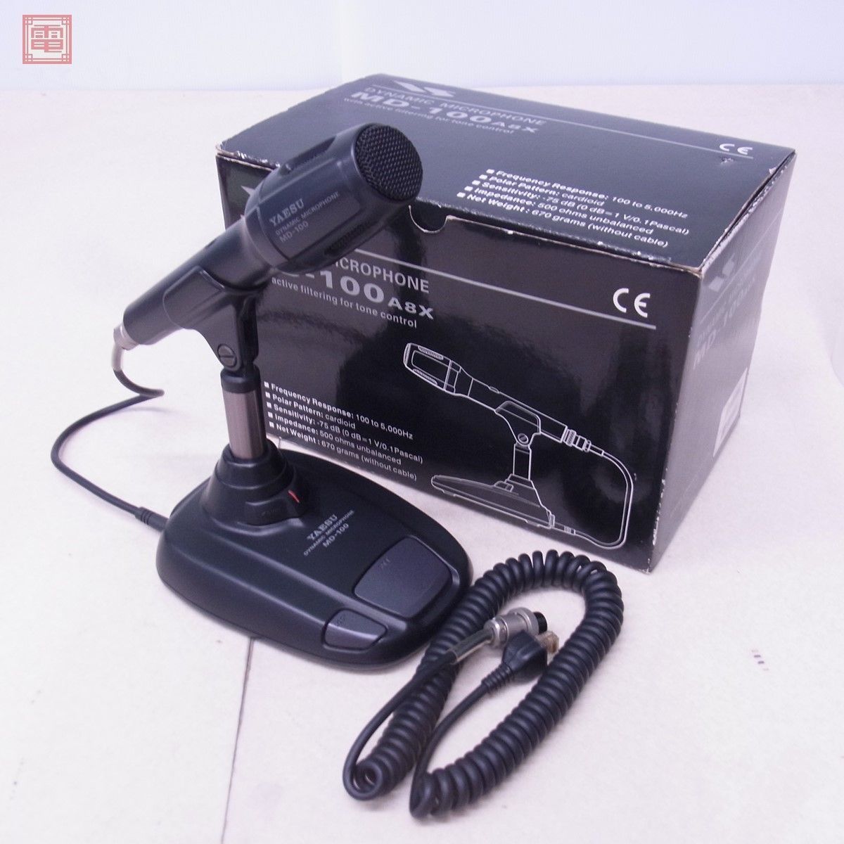 ヤエス 八重洲 MD-100A8X 8ピン 卓上マイク デスクトップマイク 元箱付