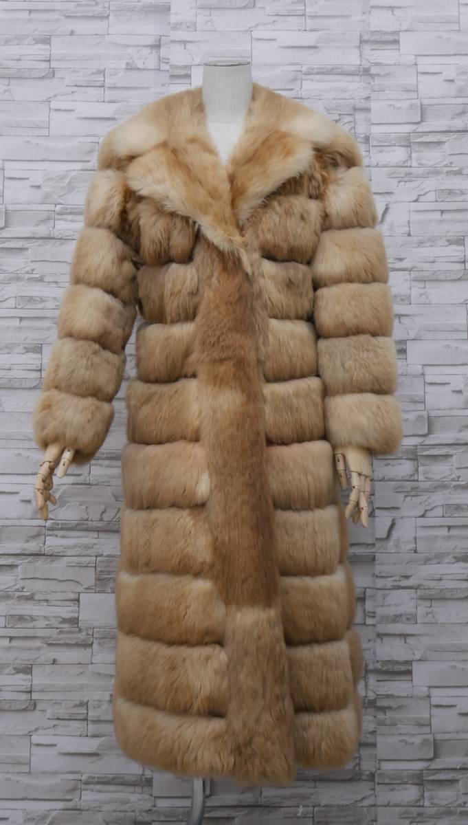 ■タヌキ■ロングコート■着丈110cm■EMBA■襟BIGサイズ■