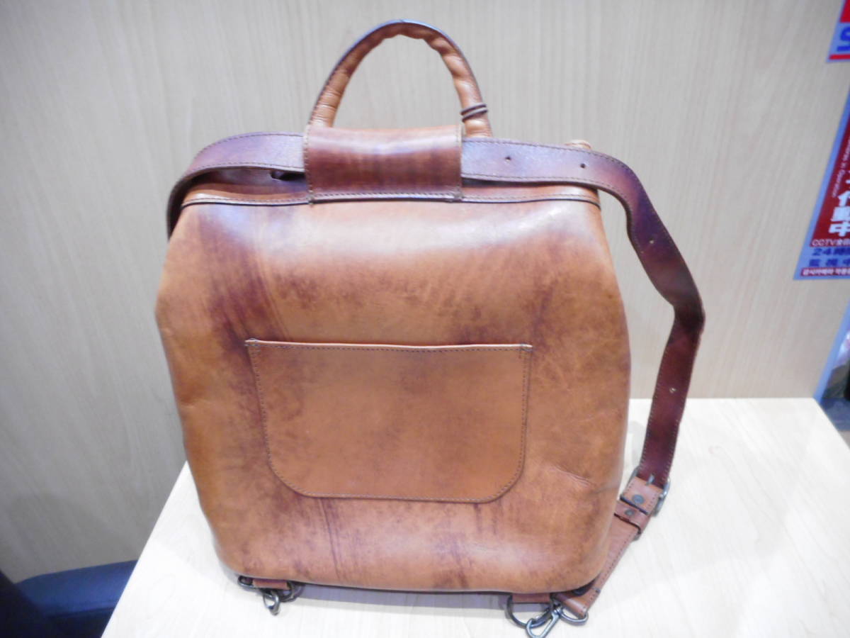 ☆IBIZA イビザ レザー リュック レザー ブラウン 茶色 2way バッグ