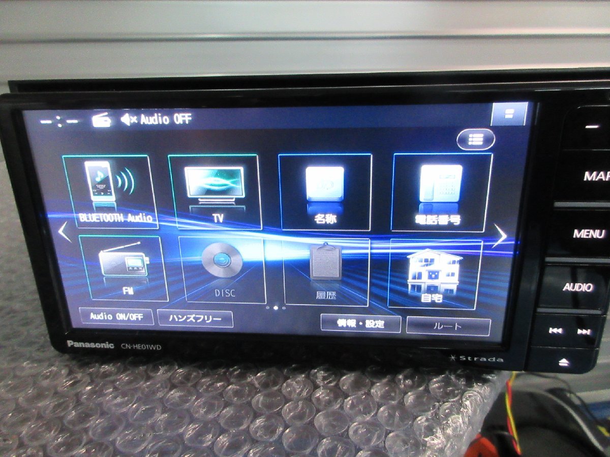 パナソニック CN-HE01WD ストラーダ CD/DVD/FM/AM/Bluetooth フルセグ