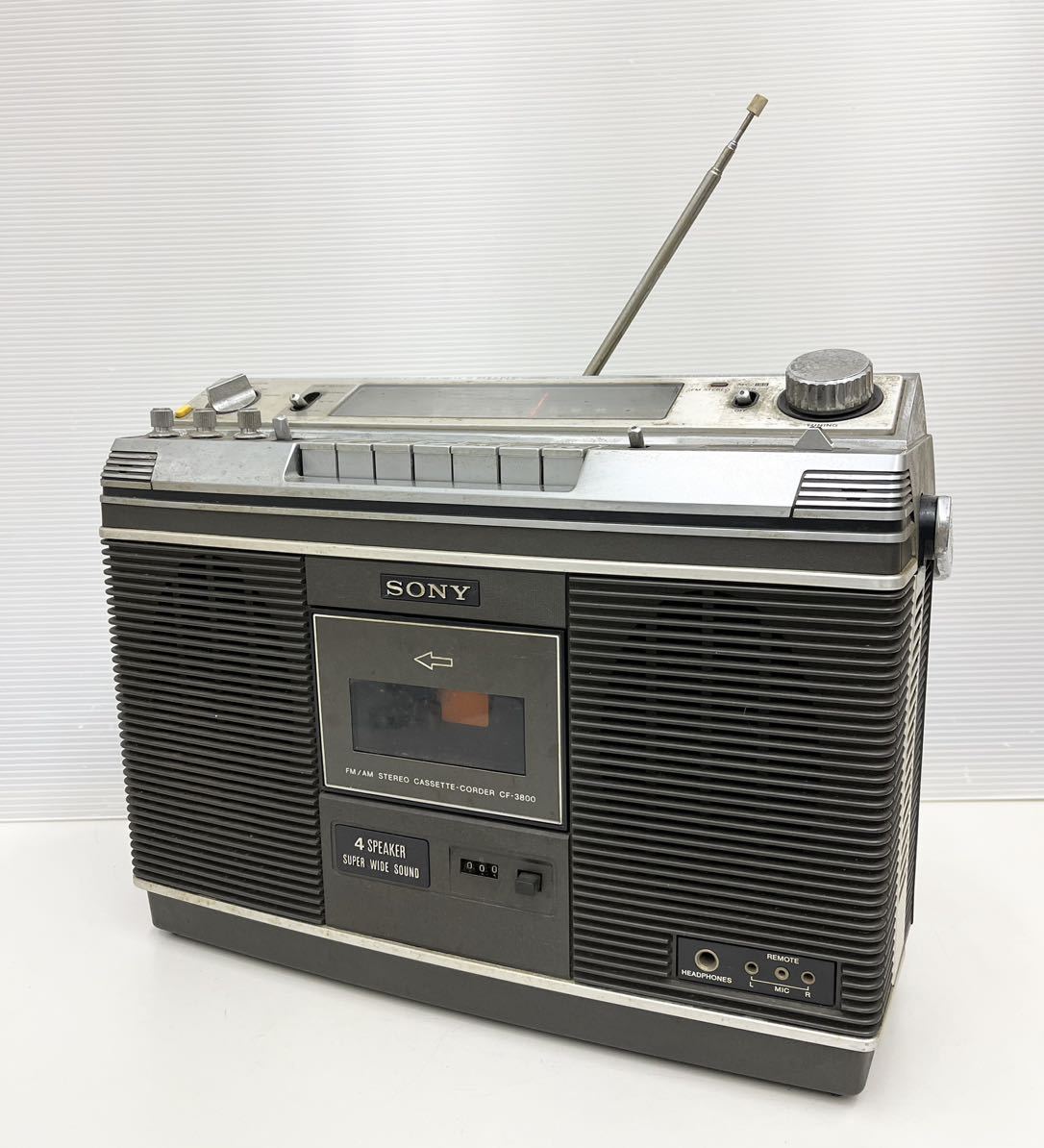 m*2様 動作品 ソニー SONY CF-3800 最高級ステレオラジカセ 昭和 Yahoo!オークション - 希少 美品 整備済 ソニー SONY CF-3800 ステレオ