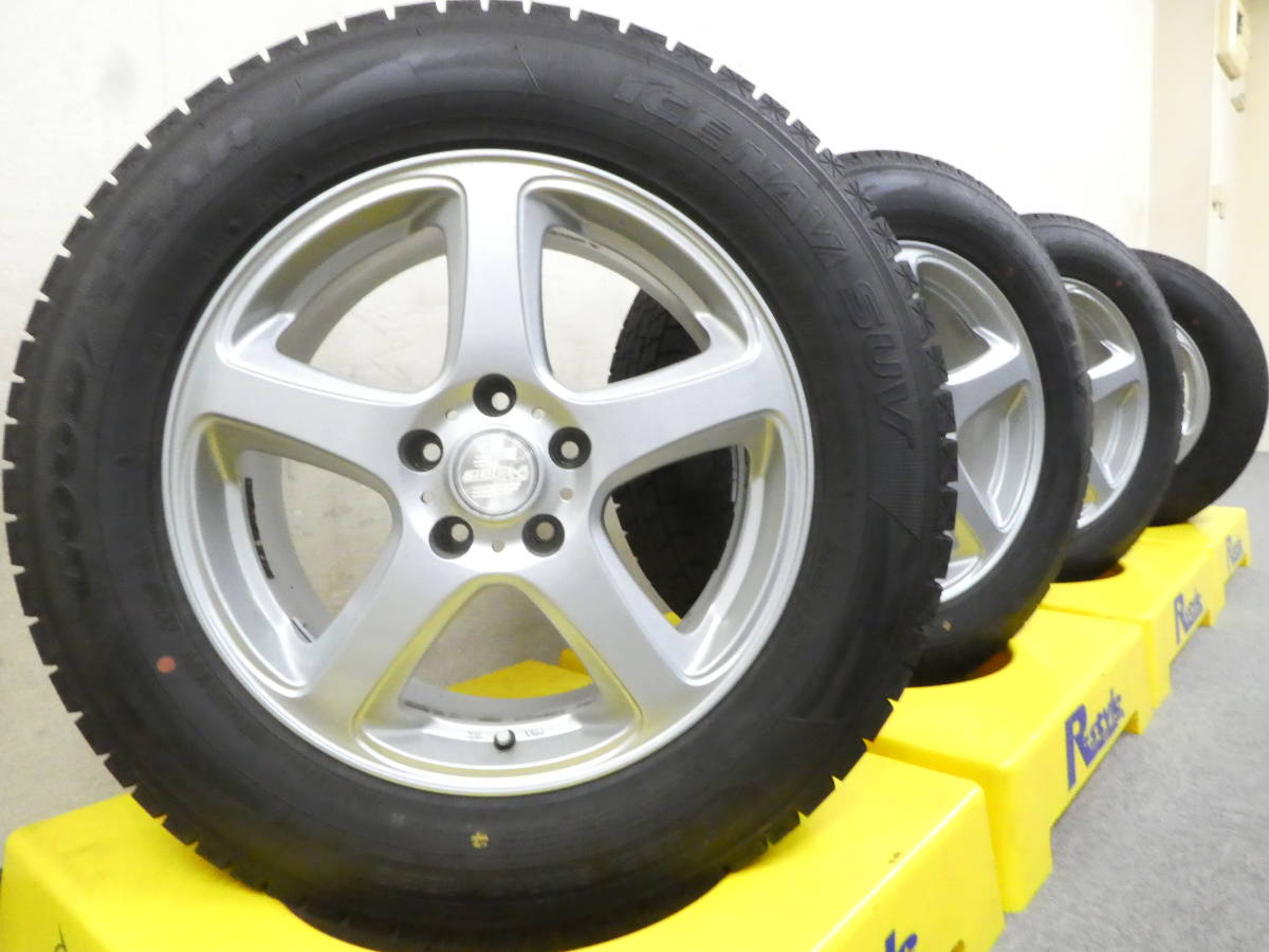 車 2020年製 バリ溝グッドイヤーアイスナビSUV 215/60R17 4本セット