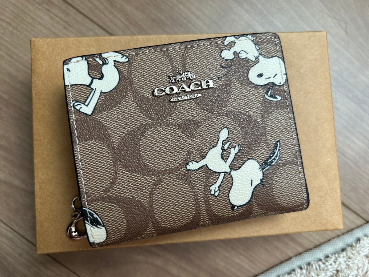 COACH ピーナッツ スヌーピー 二つ折り財布 C4591
