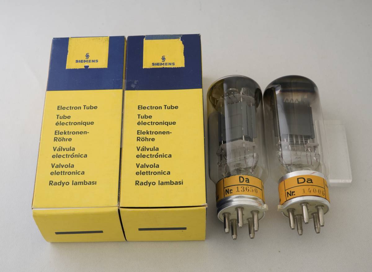 Da SIEMENS 動作品 2本1組 真空管 SIEMENS 真空管 Da シーメンス