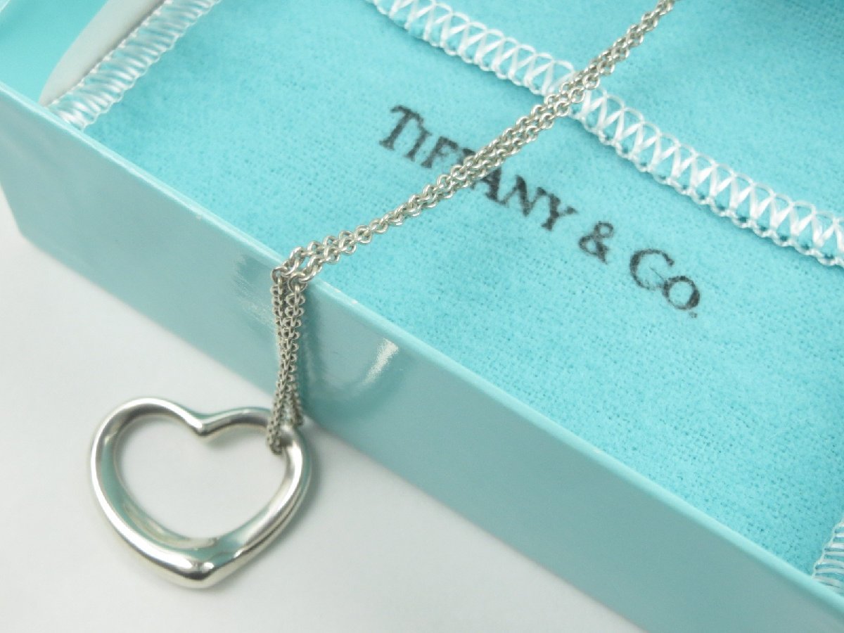 ♪Tiffany & Co. ティファニー オープンハート ネックレス SV925 