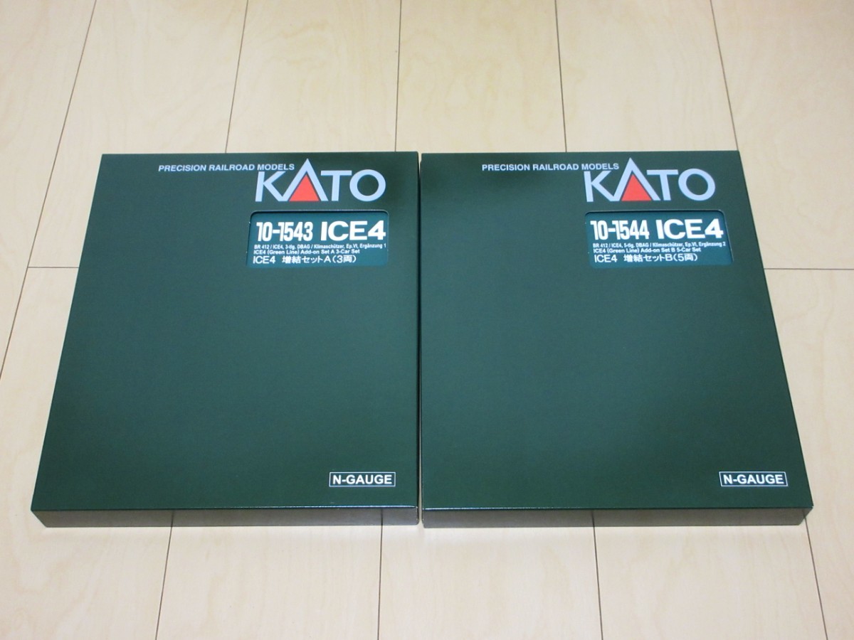 中古 KATO カトー 10-1542 10-1543 10-1544 ICE4 (グリーン帯) 12両 フル編成セット 室内灯組込済