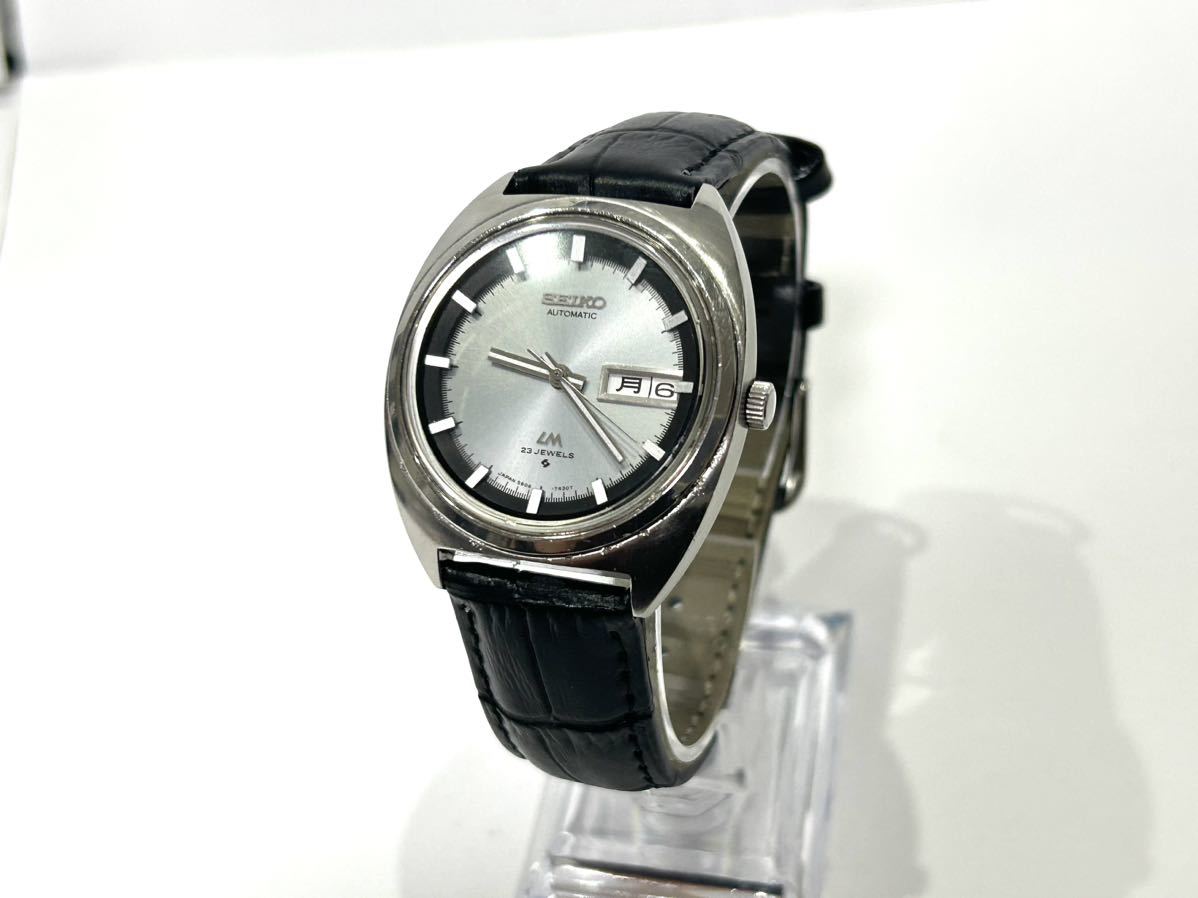 稼働 SEIKO セイコー 自動巻（手巻き付）5606-7140 LM ロードマチック 