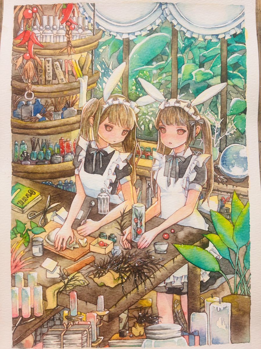 原画 オリジナル 手描きイラスト イラスト 創作 手描き 女の子