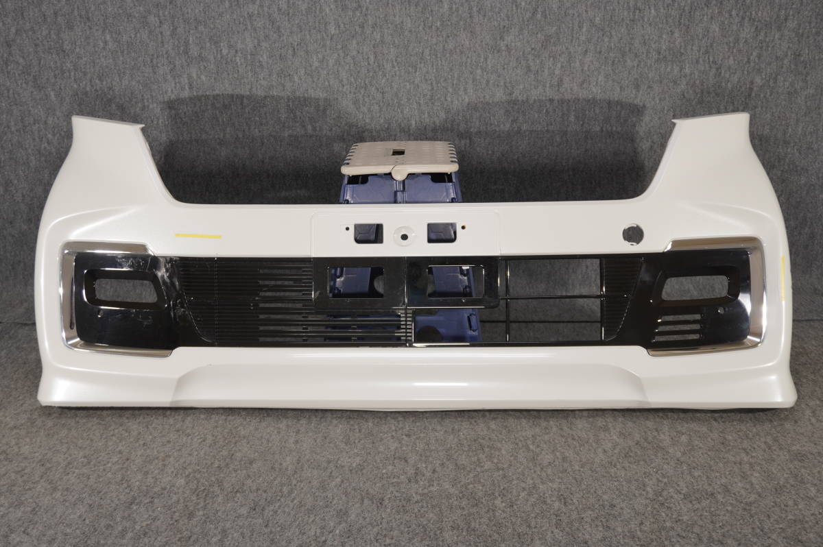JF3/JF4 後期 N-BOX カスタム 純正 フロントバンパー 71101-TTA-J200 プラチナホワイトパール/NH883P 11121-11