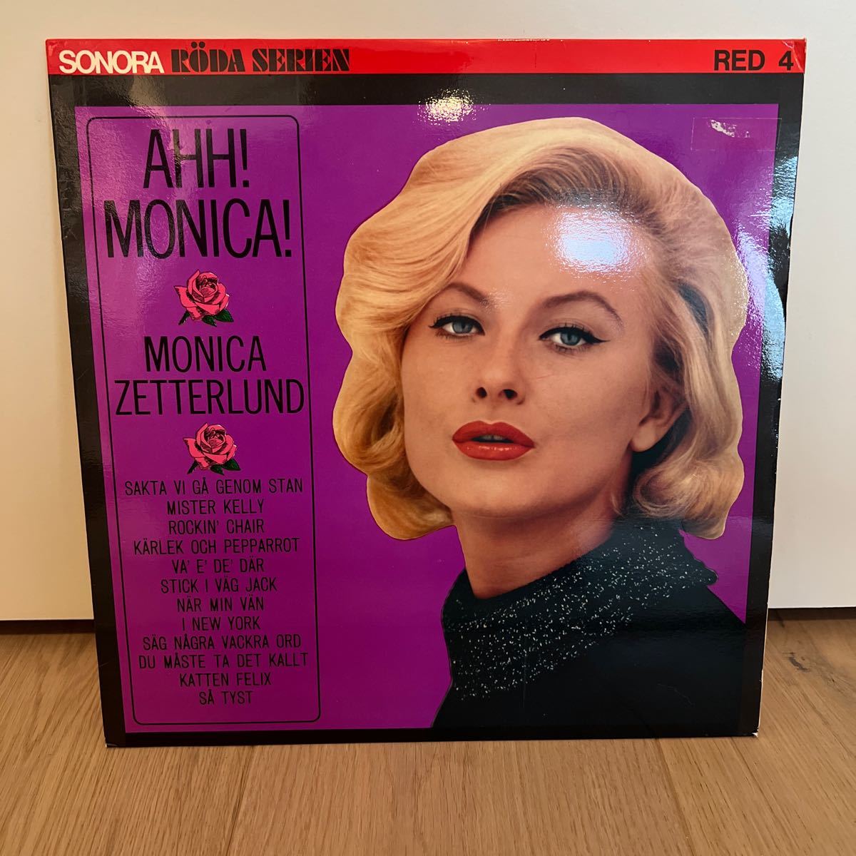 スウェーデン1966年再発 Monica zetterlund ahh! Monica! sonora RED4