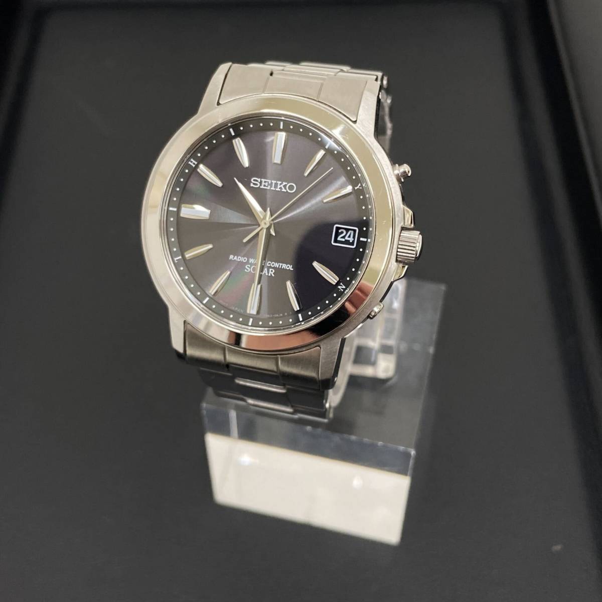 SEIKO セイコー スピリット ソーラー電波 ウオッチ 7B52-0AF0 腕時計 
