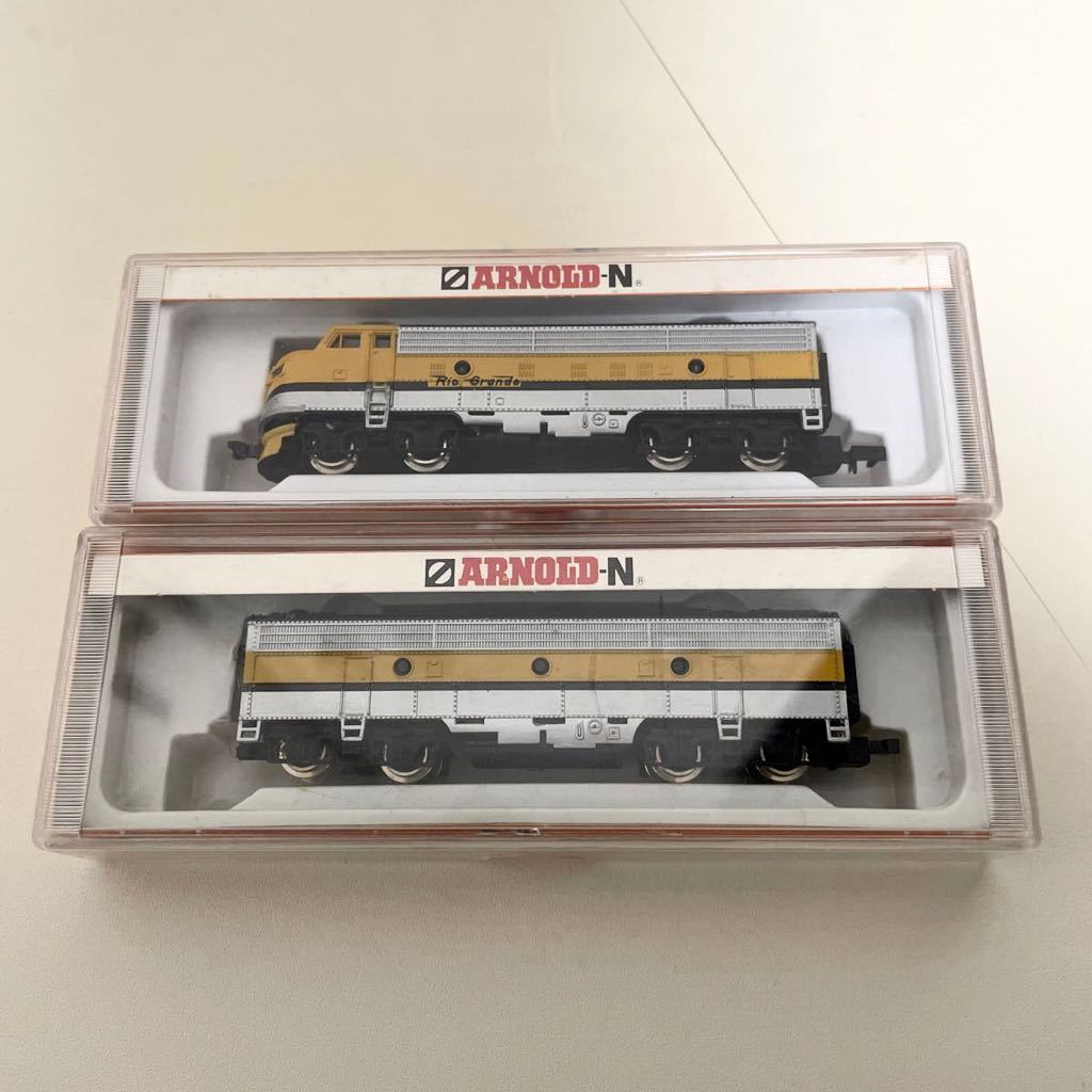 アーノルド　アメリカ型ディーゼル機関車 F3? F7？　Rio Grande リオグランデ　ジャンク品