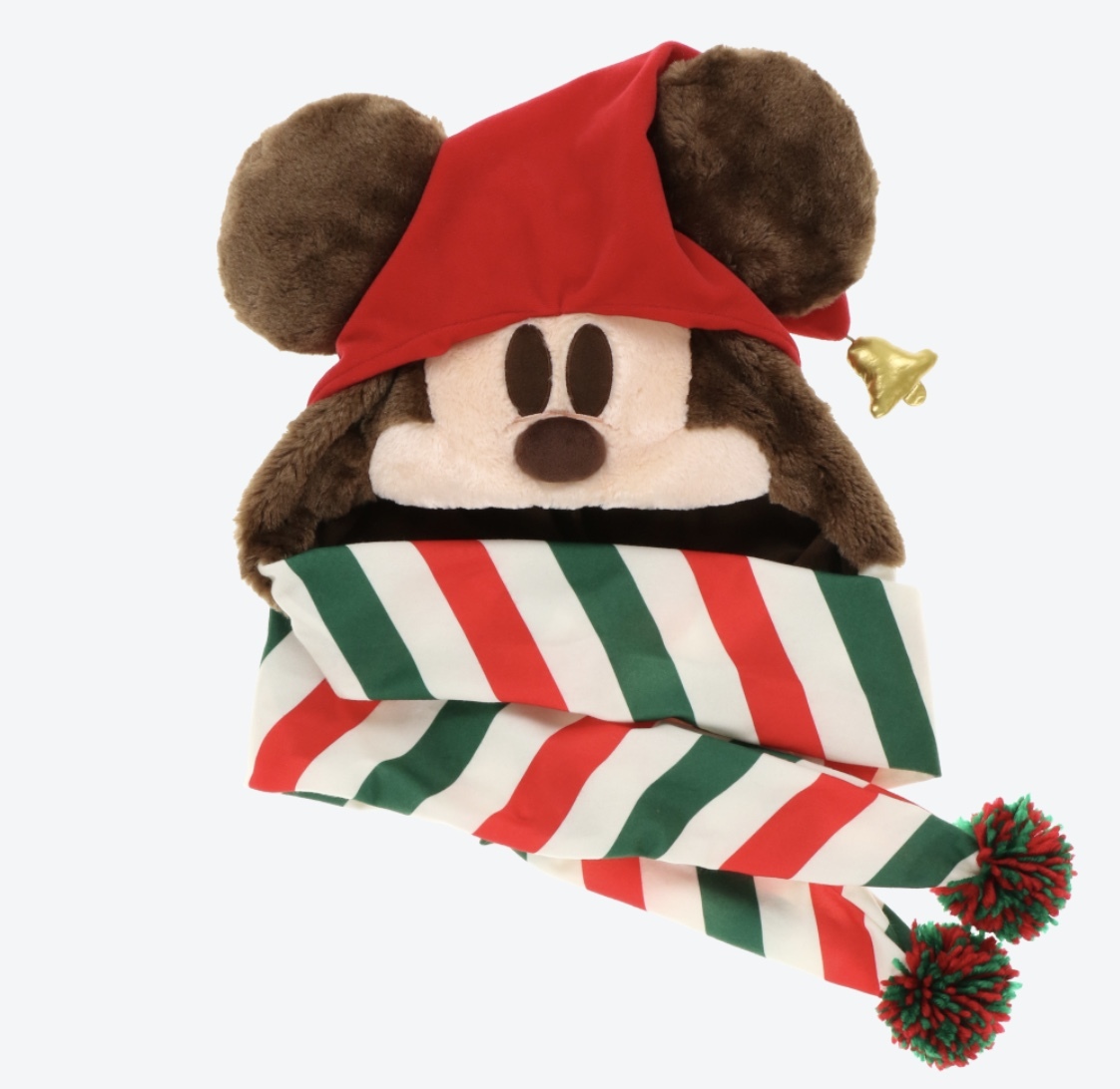 新品タグ付き★ディズニー リルリンリン ファンキャップ ミッキー ぬいぐるみ クリスマス 40周年 ランド シー TDR TDL TDS 帽子