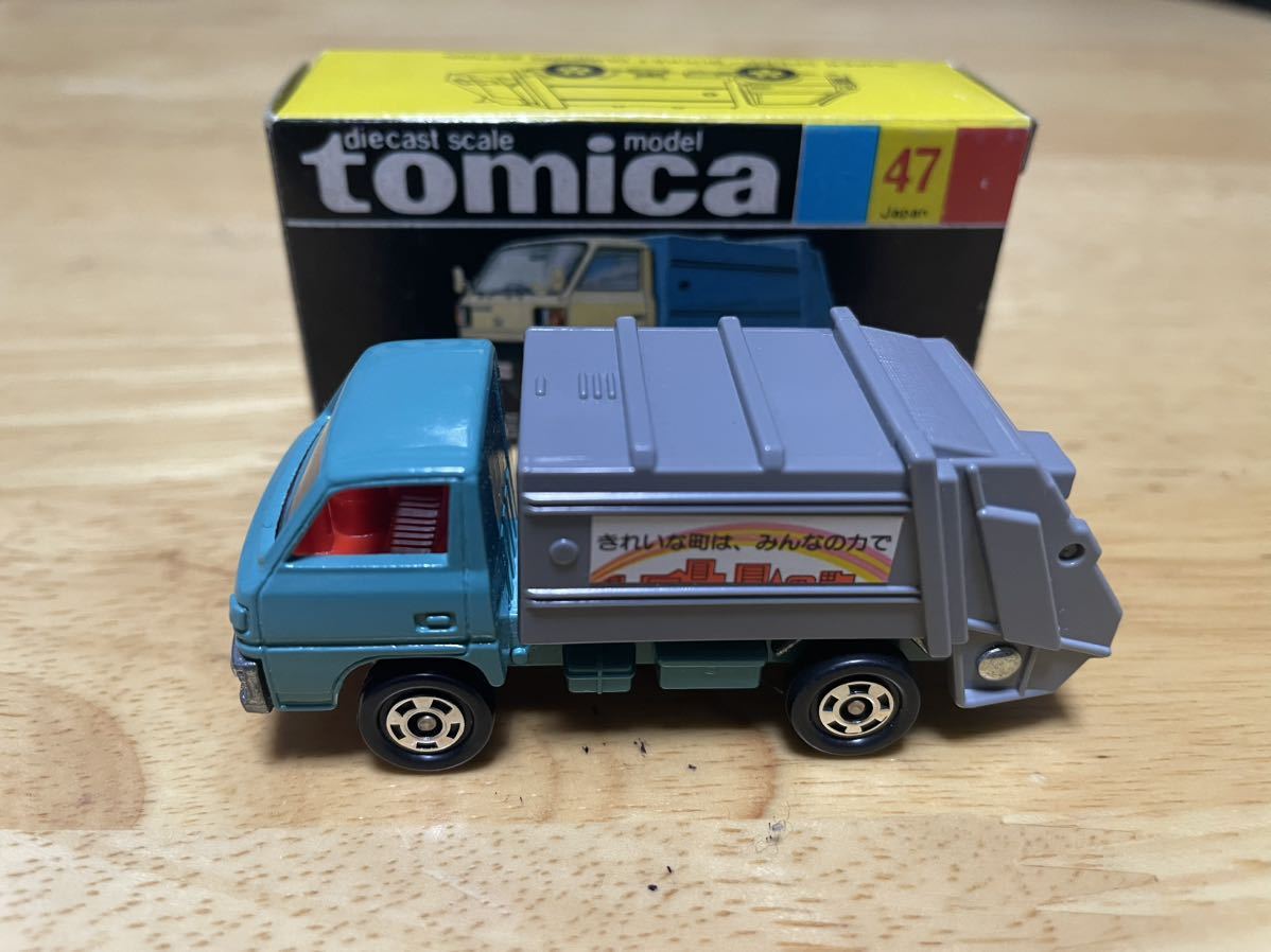 トミカ 清掃車 日本製 キャンター 黒箱 三菱 三菱キャンター 0 黒箱
