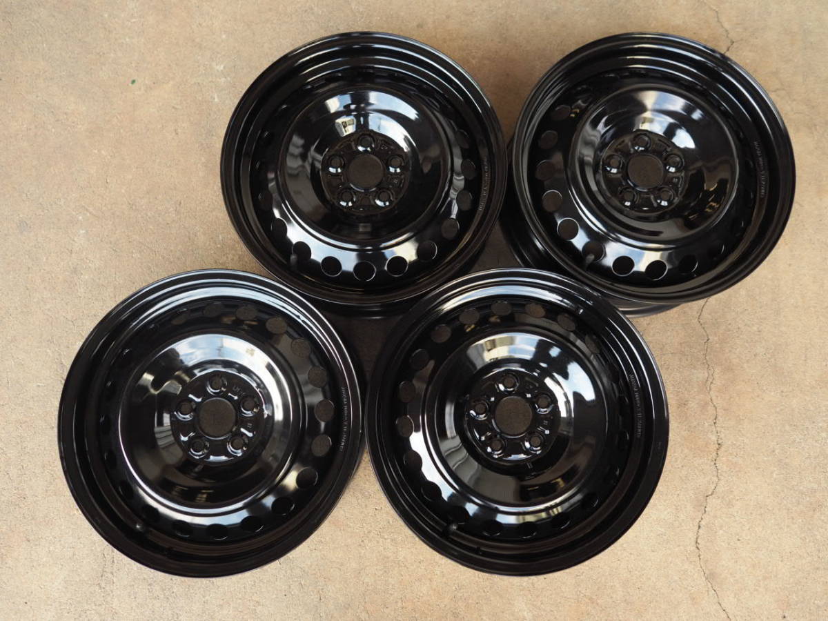 N23　送料無料　120系ラクティス純正　5.5Jx16 +39 PCD100 5穴　4本　トヨタ純正　鉄ホイール