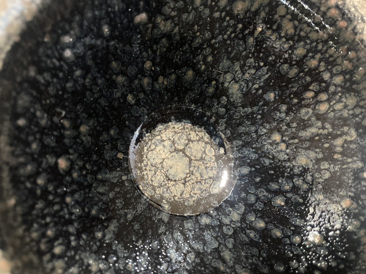 建窯 宋時代 古玩 天目茶碗 中国美術 茶碗 油滴天目茶碗 萬藏