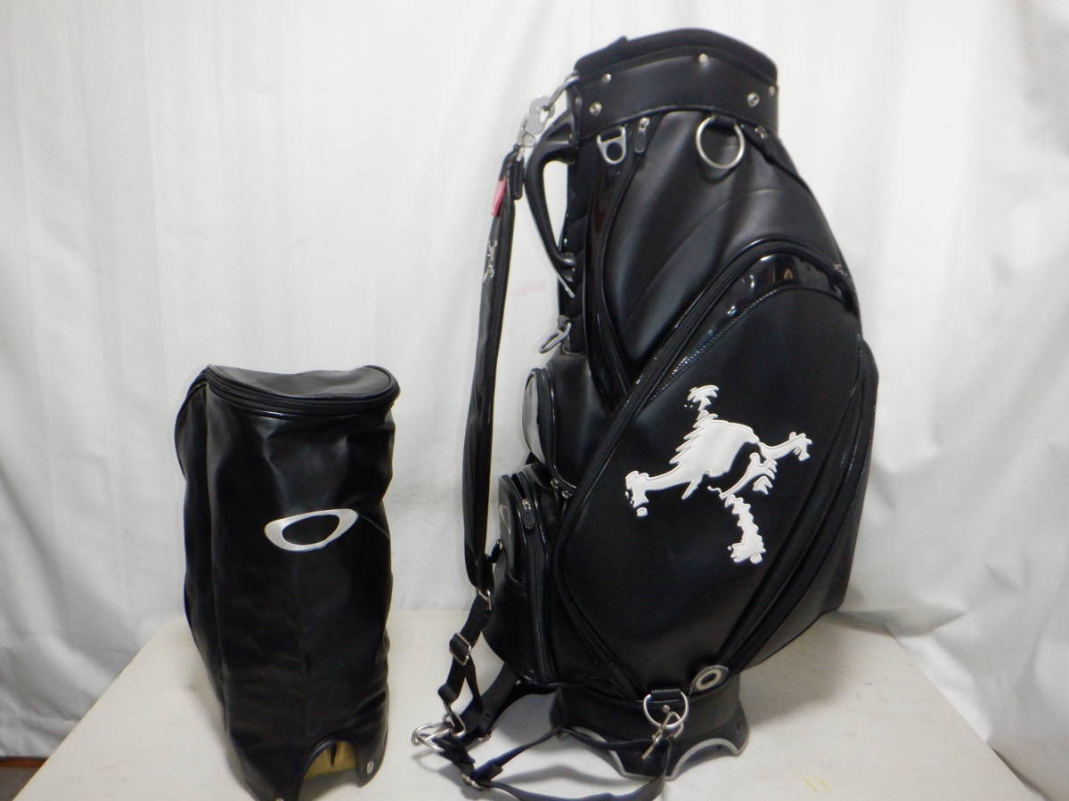 OAKLEY SKULL オークリー スカル 9.0型３点式★中古★スタッフバック(BK)